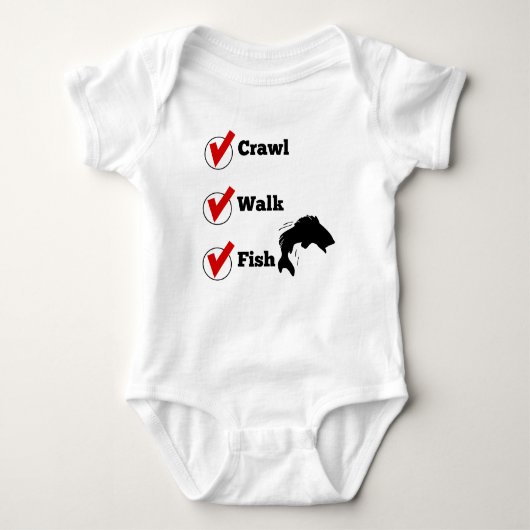 Crawl Walk Fish Romper (Voorkant)