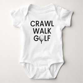 Crawl Walk Golf Dad Romper