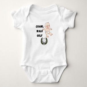 crawl walk Golf golfer Golf baby bodysuit