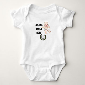 crawl walk Golf golfer Golf baby bodysuit