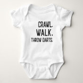 Crawl Walk gooi darts Romper (Voorkant)