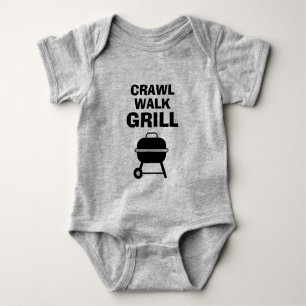 CRAWL WALK Grill leuk baby body voor toekomstige c Romper