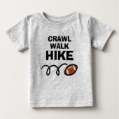 CRAWL WALK HIKE Cute american football sport (Voorkant)