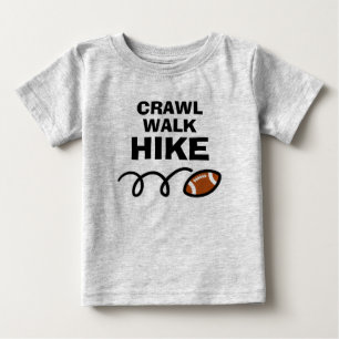 CRAWL WALK HIKE Schattig american football sportss