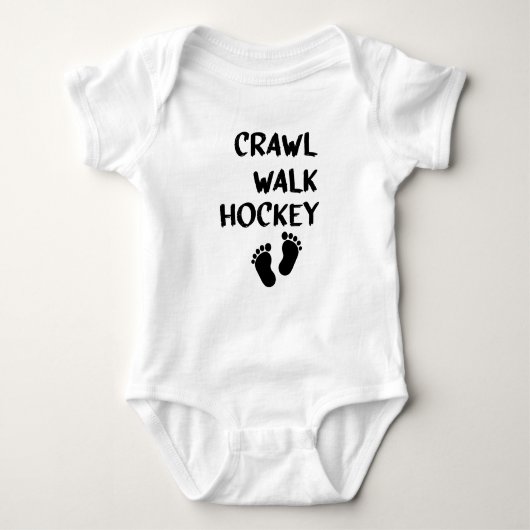 Crawl Walk Hockey Crawl Walk, Hockey Baby Romper (Voorkant)
