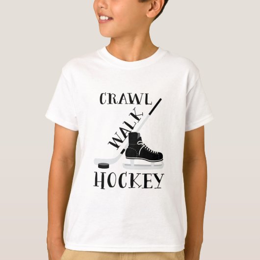 Crawl Walk Hockey T-shirt (Voorkant)