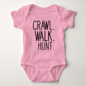 Crawl Walk Hunt, Hunter Baby Romper (Voorkant)
