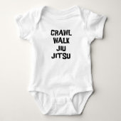 Crawl Walk Jiu-Jitsu Grappig Romper (Voorkant)