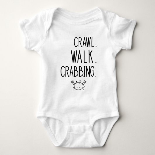 Crawl Walk Krabben - Kleine Krabbenvisser Romper (Voorkant)