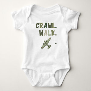 Crawl Walk Militaire Helikopter Pilot Romper