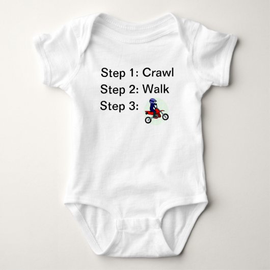Crawl Walk Motocross Dirt Bike Romper (Voorkant)