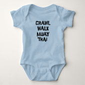 Crawl Walk Muay Thai Grappig Romper (Voorkant)