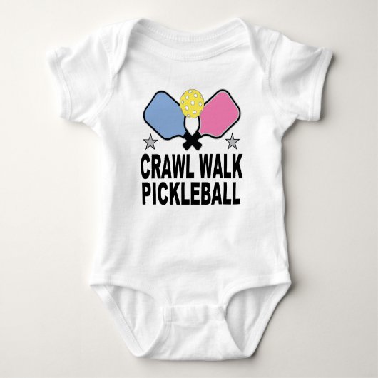 Crawl Walk Pickleball Romper (Voorkant)