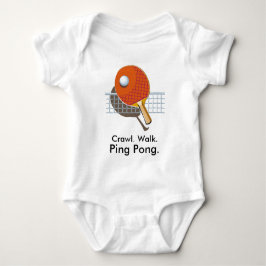 Crawl Walk Ping Pong Table Tennis Baby Bodysuit