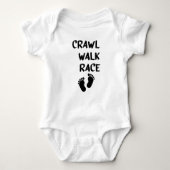Crawl Walk Race Crawl Walk, Racing Baby, Walk Romper (Voorkant)