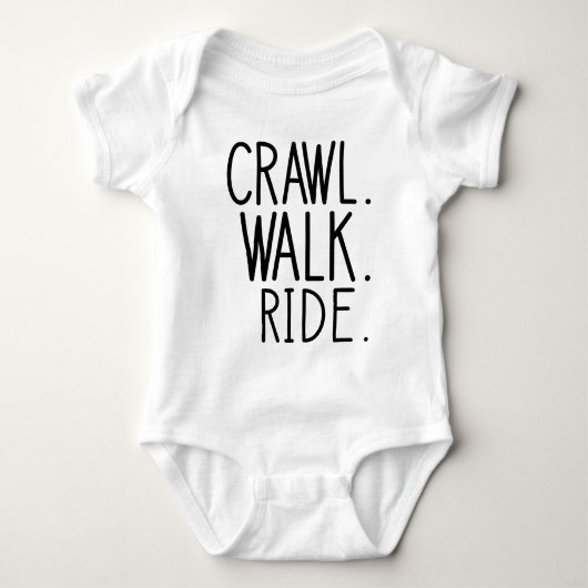 Crawl Walk Ride Romper (Voorkant)