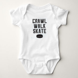 CRAWL WALK SCHAATS ijshockey baby Romper