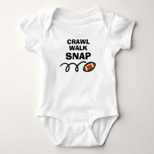 CRAWL WALK SNAP Schattige amerikaanse voetbal spor Romper