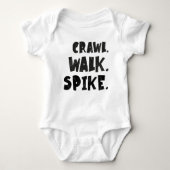 Crawl Walk Spike - Volleybal Baby Romper (Voorkant)