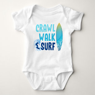 Crawl Walk Surf Beach Baby Romper