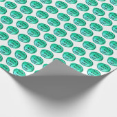 Crawl Walk Surf Green Pattern Scrapbook Paper Cadeaupapier (Hoek)