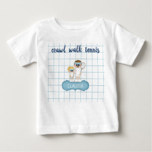 Crawl Walk Tennis Baby Tshirt