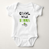 Crawl Walk Tennis Cute Little Tennis Buddy Romper (Voorkant)