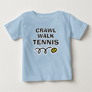 Crawl Walk Tennis sporty tennis t-shirt voor baby