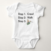 Crawl Walk Wakeboard Baby Bodysuit (Voorkant)