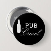 Crawlen Bier Dag Drinken Ronde Button 7,6 Cm (Voorkant /achterkant)
