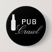Crawlen Bier Dag Drinken Ronde Button 7,6 Cm (Voorkant)
