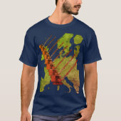 Crawler Crane Map of Europe Operating Engineer T-shirt (Voorkant)