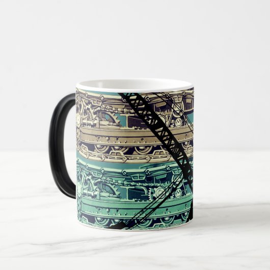 Crawler Crane Operating Engineer Tracks and Crane Magische Mok (Voorkant links)