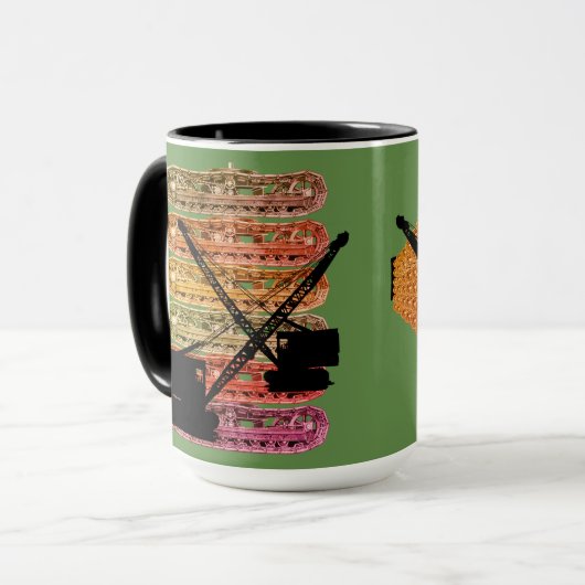 Crawler Crane Operating Engineer Tracks and Crane Mok (Voorkant links)