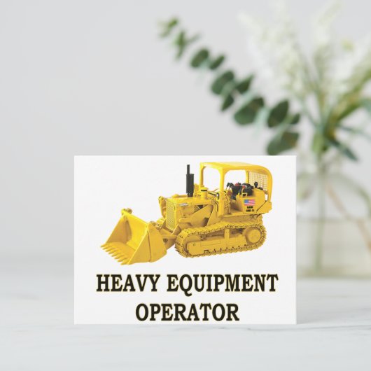 CRAWLER LOADER BRIEFKAART (Staand voorkant)