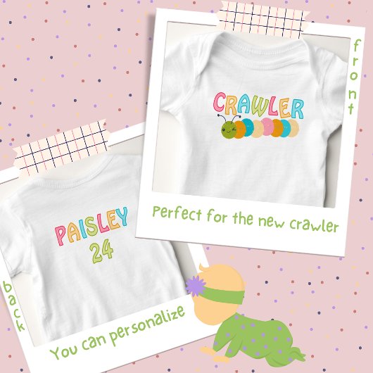 Crawler met Schattigee rups Romper