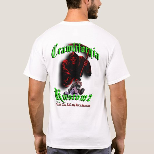 Crawlifornia Kdouanz Green & Red T-shirt (Achterkant)