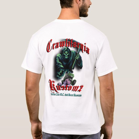 Crawlifornia Kdouanz Red en Green T-shirt (Achterkant)