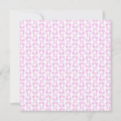 CRAWLING BABY INVITATION PINK KAART (Achterkant)