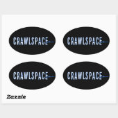 Crawlspace Oval Sticker - Glossy (Vel)