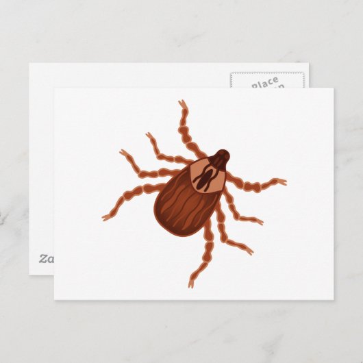 Crawly Realistic Illustration Briefkaart (Voorkant / Achterkant)