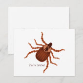 Crawly Realistic Illustration Kaart (Voorkant / Achterkant)