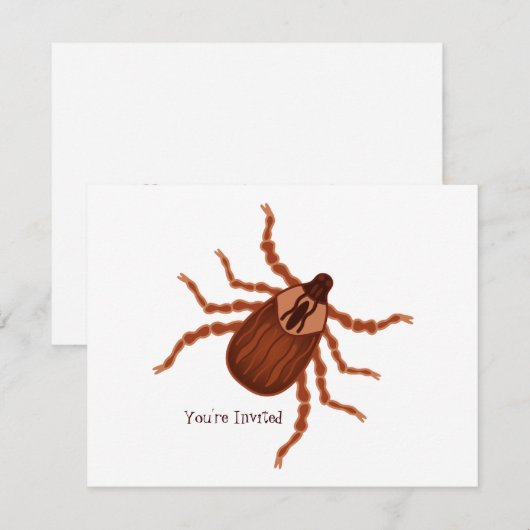 Crawly Realistic Illustration Kaart (Voorkant / Achterkant)