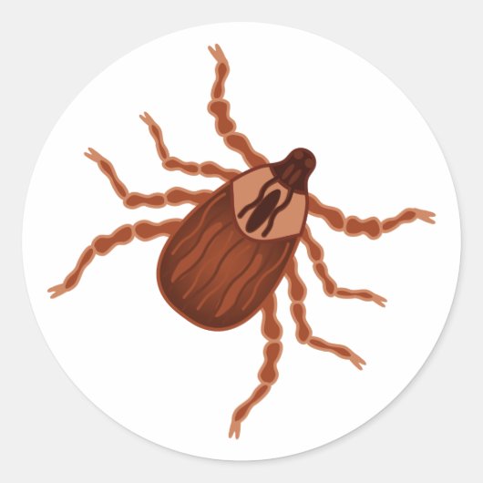 Crawly Realistic Illustration Ronde Sticker (Voorkant)
