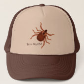 Crawly Realistic Illustration Trucker Pet (Voorkant)