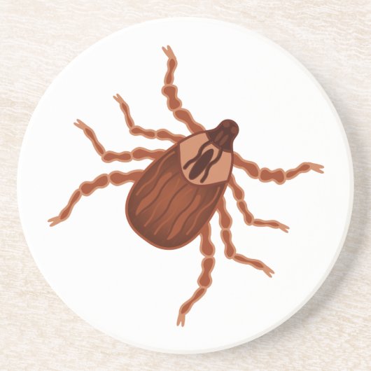 Crawly Realistic Illustration Zandsteen Onderzetter (Voorkant)