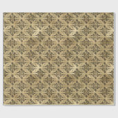 Crawly Spider Floral Halloween Patroon Cadeaupapier (Vlak)