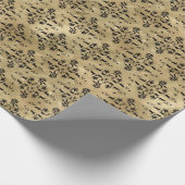 Crawly Spider Floral Halloween Patroon Cadeaupapier (Hoek)