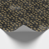 Crawly Spider Floral Halloween Patroon Cadeaupapier (Hoek)