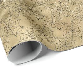 Crawly Spider Web Halloween Patroon Cadeaupapier